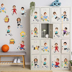 OBUSATT 60 Pcs Soccer Player Theme Cutouts Soccer Bulletin Board Decorations - Image 6