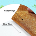 12Pcs Multicolored Glitter Heat Transfer Vinyl 12"x10", Easy Weed HTV Iron On - Image 3