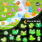 130 Pcs Luminous Mini Resin Animal Tiny Resin Animals Miniature Little Animal - Image 4
