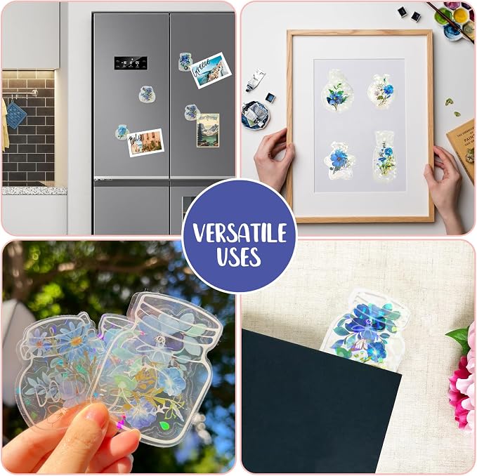 62 Pcs DIY Bookmark Kit, Sprout Book Mark Making Kit, Include Clear Bookmarks - Image 6