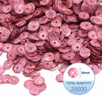 Mandala Crafts 6mm Cup Holographic Blush Sequins - Image 3