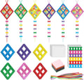 24 Sets Kites Craft DIY Kites Tissue Paper Craft Kits Summer Party Supplies DIY by ShinyRelief