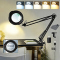 12X Magnifying Glass with Light and Clamp, 84 LEDs Real Glass Lens Magnifying by StartHappyLife