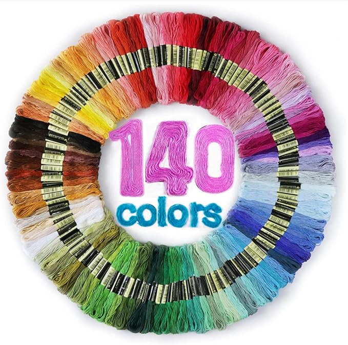 LOVIMAG Embroidery Thread Floss, 140p Colors, Sewing Kit | Friendship Bracelet by LOVIMAG