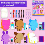 KRAFUN Unicorn Animal Sewing Keyring Kit - Image 2