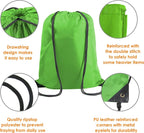 BeeGreen Green Drawstring Backpack Bags Bulk 2 Pack X-Large 22.4" L x 17.5" W - Image 4