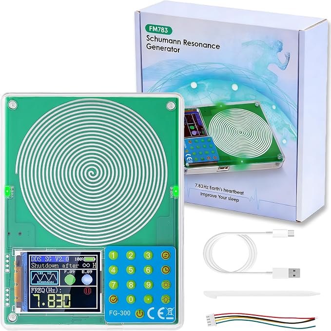 Schumann Resonance Generator 7.83Hz, Adjustable Frequency Healing Device by Auxruen