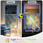 Sunbaby Window Privacy Film Stained Glass Decorative Rainbow Window Cling 3D - Image 8