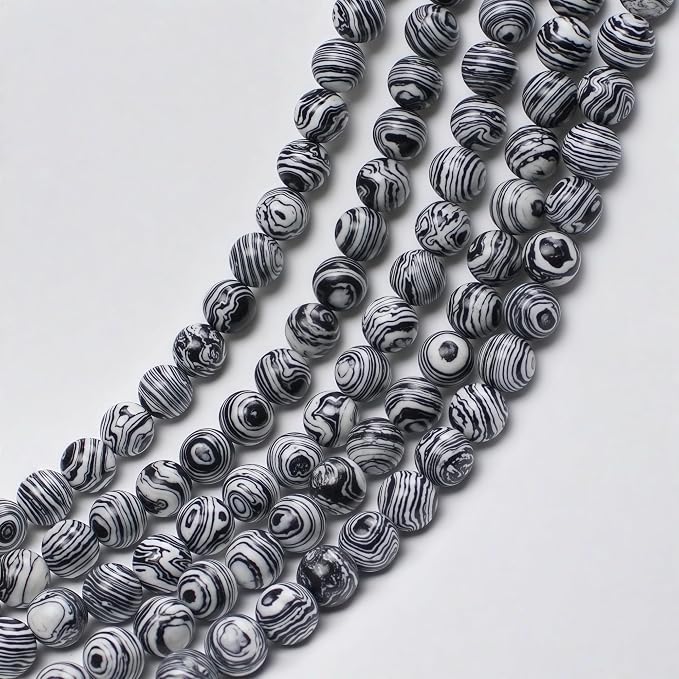 MJDCB Synthesis Colour Malachite Beads Beautiful Fashion Round Stone Beads - Image 7