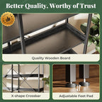 Huuger 6 Tier Bookshelf, Display Bookshelf - Image 5