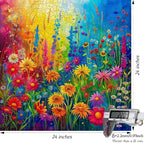 Bgraamiens Rainbow Flowers Garden 1000 Piece Puzzle - Image 4