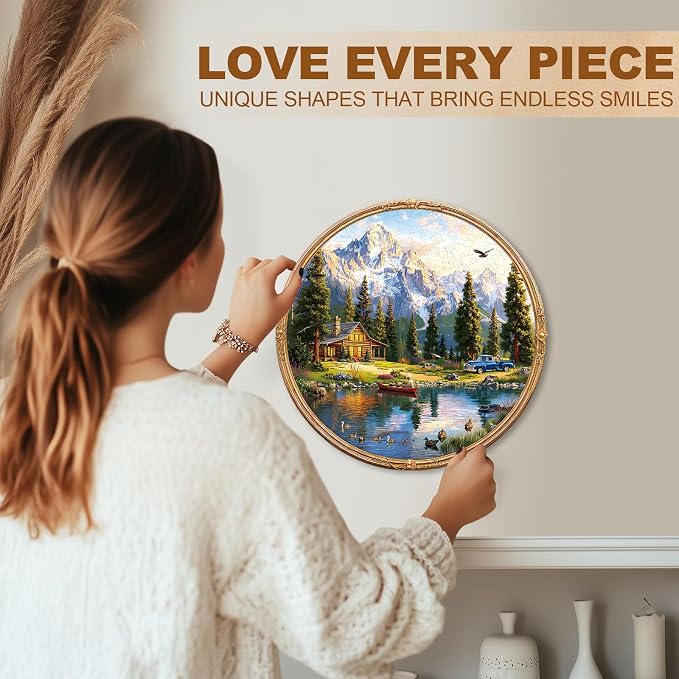 Lakeside Leisure Puzzles Adults Gifts Wooden 100 Pieces 8.5 * 8.5in - Image 6