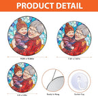 LOVELYPOD Custom Grandma and Grandkids Faux Stained Glass Sun Catcher, - Image 6