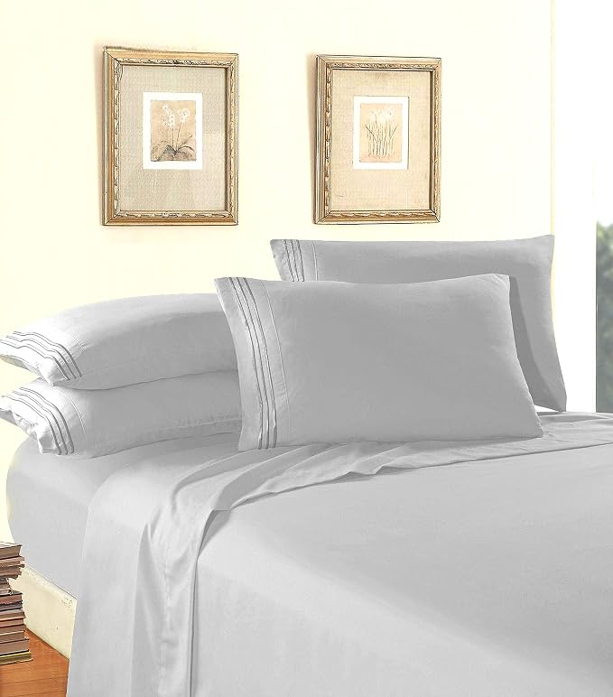 Elegant Comfort Luxury 1500 Premium Hotel Quality Microfiber 5-Piece Sheet Set - Image 3