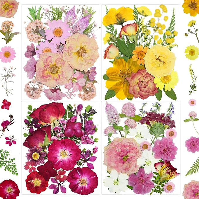 MIKIYA 86Pcs Dried Pressed Flowers by MIKIYA