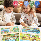 Wooden Puzzles for Kids Ages 4-6, 24 Piece Vehicle Car Construction Jigsaw - Image 5