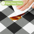 Smiry Rectangle Table Cloth, Waterproof Vinyl Tablecloth - Image 3