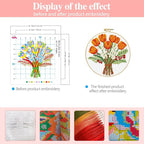 Zhenqing Orange Tulip Bouquet Cross Stitch Kit - Image 3