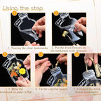 TaoBary 91 Pcs DIY Handmade Transparent Dried Flower Bookmark Set Include - Image 3
