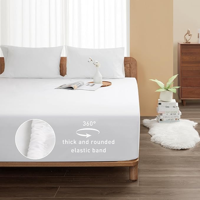 Sunflower King Fitted Sheet, 1-Piece Extra Deep Pocket Fitted Bottom Sheet 19" - Image 2