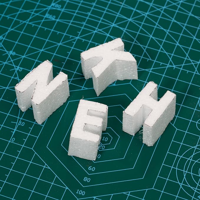 Crafare 3x3x3 Inch 24Pack Craft Foam Square Polystyrene Square Cubes - Image 5