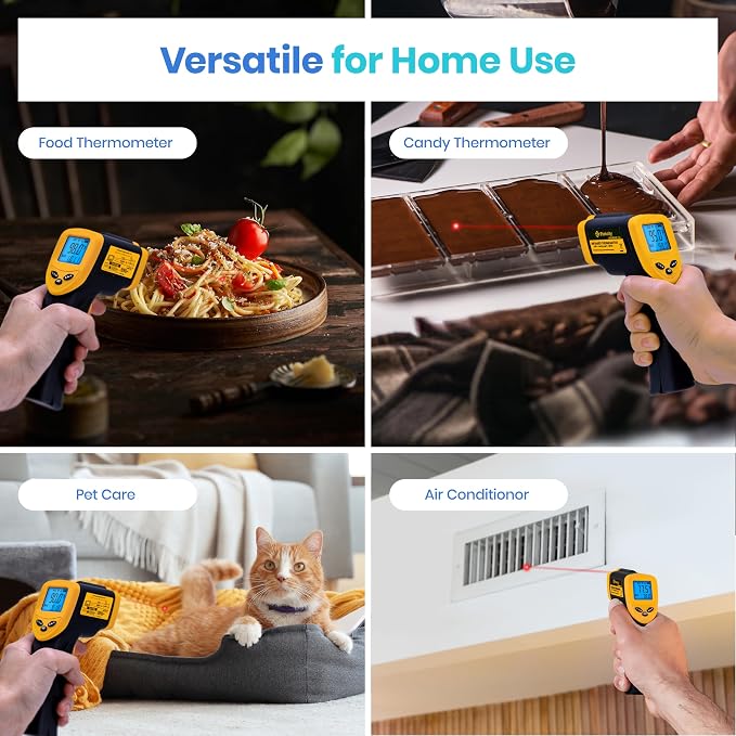 Etekcity Infrared Thermometer Laser Temperature Gun 774 | Cooking, Pizza Oven - Image 2