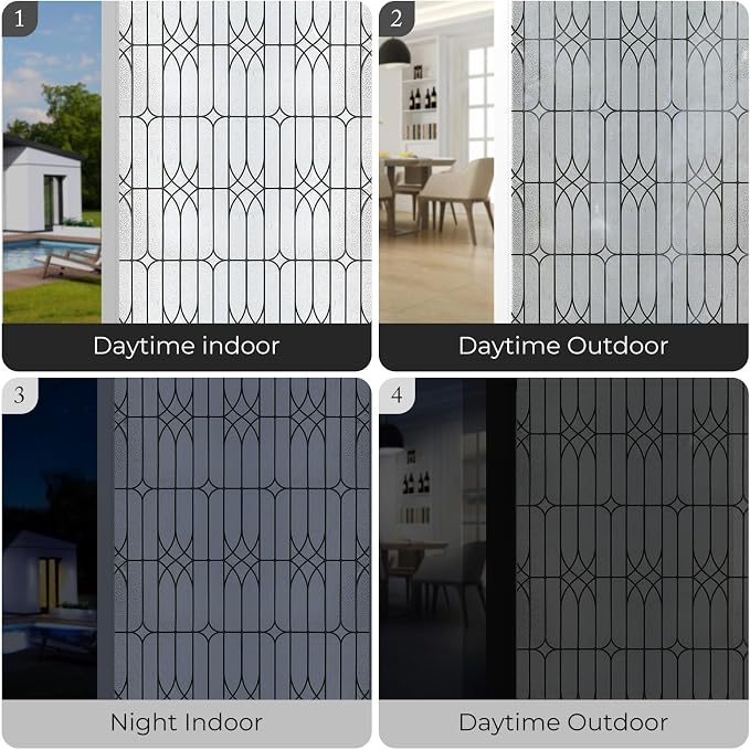ADD.HERES Window Privacy Film, Stained Glass Decorative Static Cling, Removable - Image 6