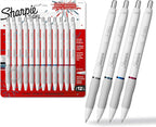 Sharpie S-Gel Pens, Pearl White Body, Fashion Barrel, Medium Point, Colorful Ink by Unknown