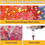 Flowers Square Drill Diamond Painting-Square Diamond Painting Kits, Flowers Gem - Image 5