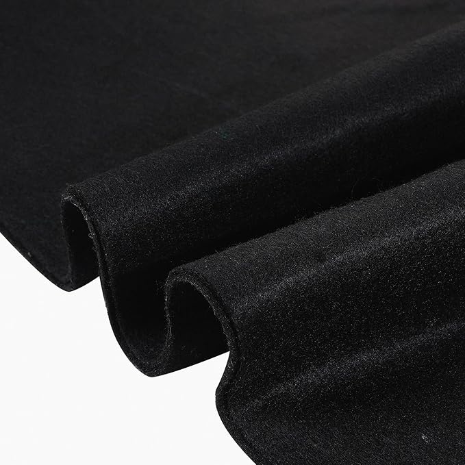 Acrylic Black Felt Fabric 72" X 36" Felt by The Yard，Wide 1.6mm Thick Acrylic by HaoFeiJH