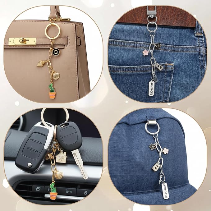 QFGasre Keychain Making Kit Lobster Claw Clasps Extender Chains DIY Craft - Image 4