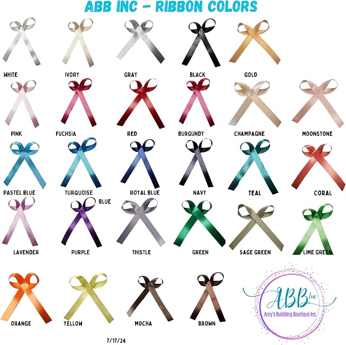 Personalized Ribbons for Bridal Shower Wedding Ribbon Party Favors or Baby - Image 7