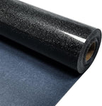 Black Glitter Heat Transfer Vinyl 12" x 15 ft HTV by MerryMade