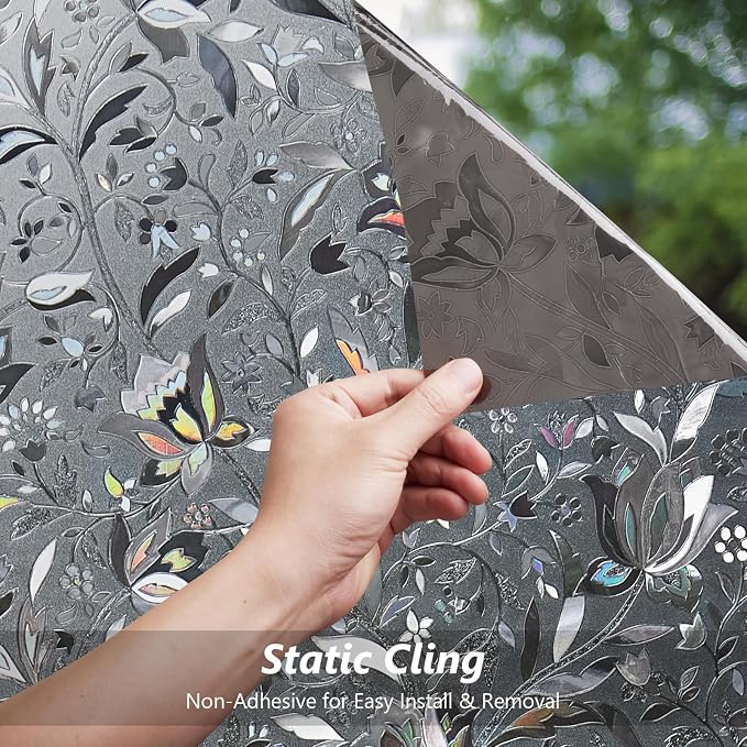 Kromapolis Window Film, Window Privacy Film Frosted, Vinyl Glass Covering - Image 6