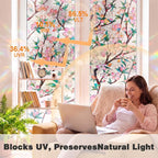 3D Rainbow Window Privacy Film, Decorative Stained Glass Static Cling Window - Image 4