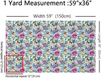 Castle Fairy Spring Flowers Fabric, 10 Yards, Polyester/100%, Floral Pattern - Image 2