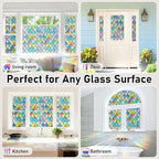 Sunbaby Window Privacy Film Stained Glass Decorative Rainbow Window Cling 3D - Image 6