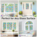 Sunbaby Window Privacy Film Stained Glass Decorative Rainbow Window Cling 3D - Image 6