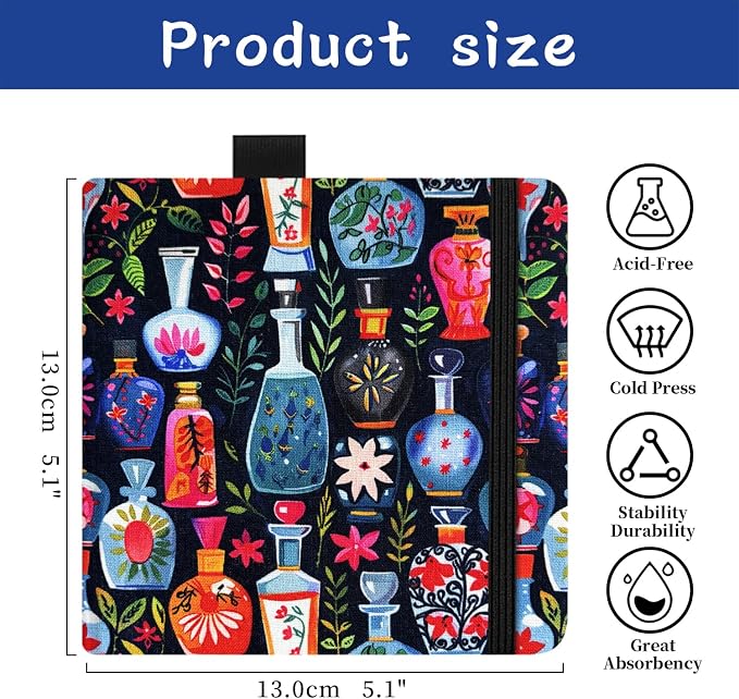 5x5 Handy Portable Handmade Cloth Fabric Hardcover Sewing Binding Travel - Image 2
