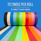 Craftzilla Arts and Crafts Kit for Kids – 11 Colored Masking Tape Rolls - Image 3