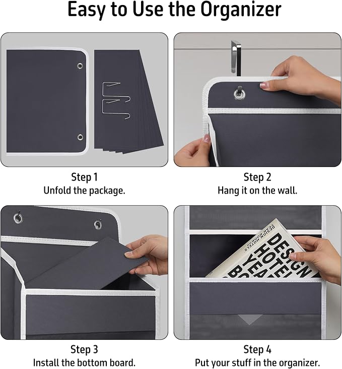 TYMENSH Gray Over Door Organizer - Image 5