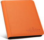 9 Pocket Card Binder, Premium Zip Trading Card Binder, 540 Double Sided Pocket by Foalgo