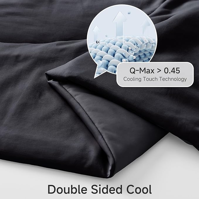 HOMFINE Cooling Comforter Queen Size, Japanese Double-Sided Cold Tech Fabric - Image 3