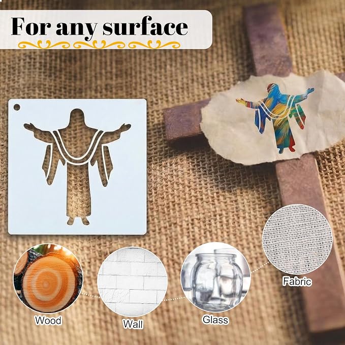 Marspark 66 Pcs Small Stencils for Crafts Reusable 3 Inch Stencils for Painting - Image 4