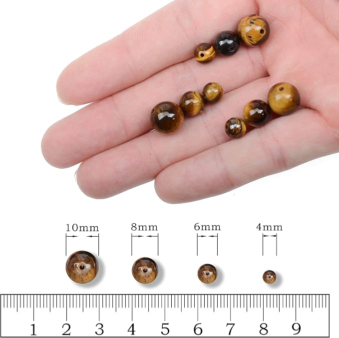 AD Beads Natural Gemstone Round Loose Beads 15" - Image 5