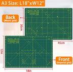 Self Healing Cutting Mat A3 12"x 18" Double Sided Green Mat - Image 3