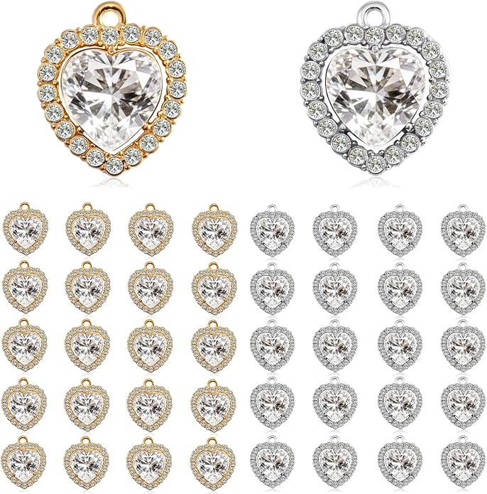 stino 40/48Pcs Paired Crystal Pendants Charms by stino