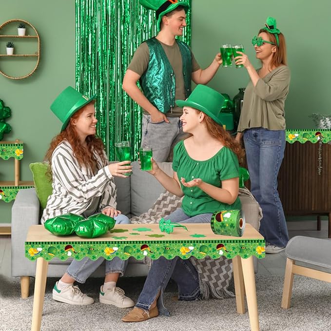 69 Feet St Patricks Day Bulletin Board Borders Lucky Shamrock Clover Rainbow - Image 8