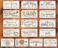 Farmhouse Stencils for Painting on Wood Kitchen Paint Stencils Flower Farm by Yanroom