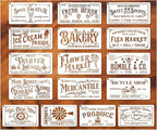 Farmhouse Stencils for Painting on Wood Kitchen Paint Stencils Flower Farm by Yanroom